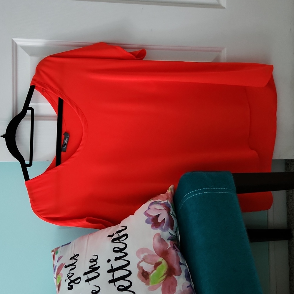 Allison joy, orange dress shirt, size medium